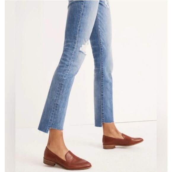Madewell The High Rise Slim Boy Jean Medium Wash Distressed Size 31 - Picture 9 of 13
